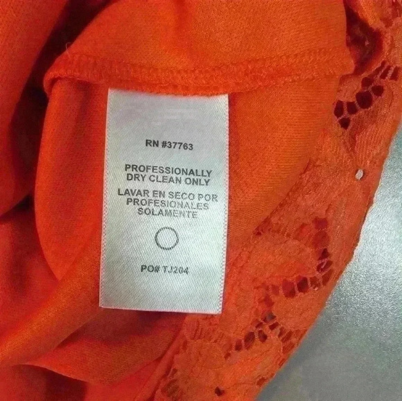 Laundry by Shelli Segal Size 4 Orange Lace Overlay Dress - Picture 2 of 16